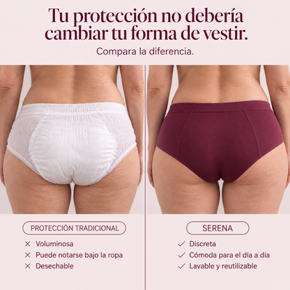 SERENA™ Protección Discreta Todo el Día